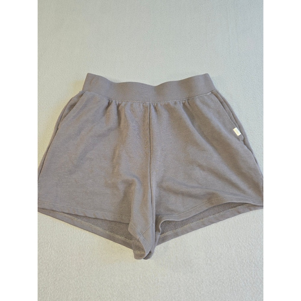 Athletic Works Lounge Shorts Womens XS‎ Grey French Terry Ribbed Waist Pockets